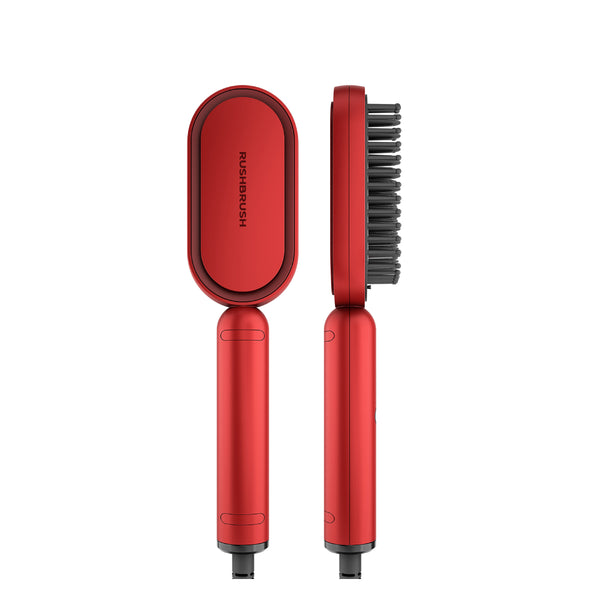 Rush Brush S3 Lite Power of A Straightener With Ease of A Brush, MCH Heater For Fast Heat Up - Red