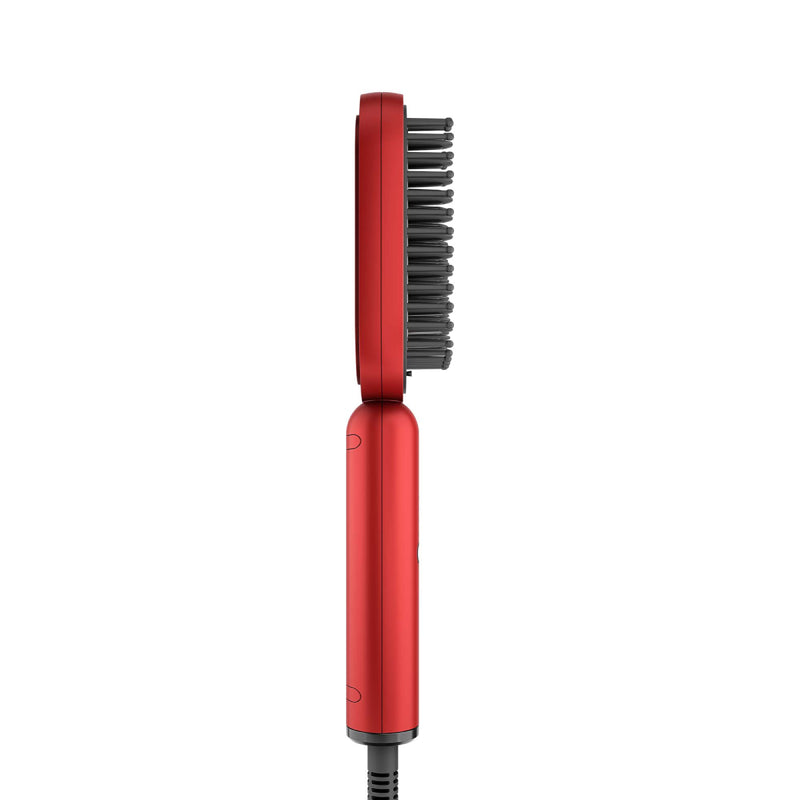 Rush Brush S3 Lite Power of A Straightener With Ease of A Brush, MCH Heater For Fast Heat Up - Red