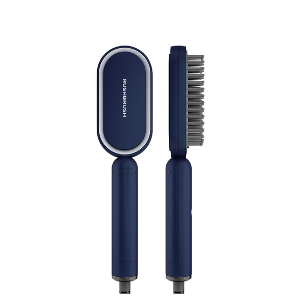 Rush Brush S3 Lite Power of A Straightener With Ease of A Brush, MCH Heater For Fast Heat Up - Navy