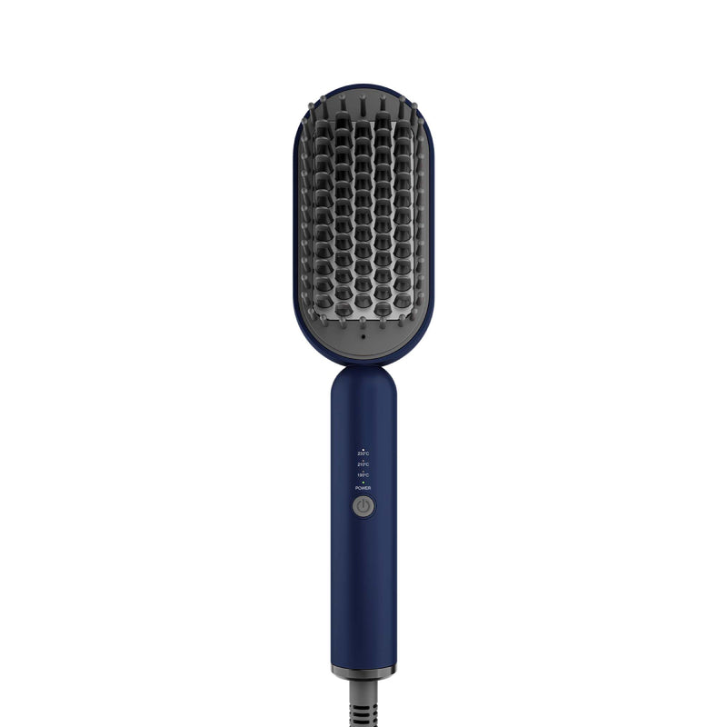 Rush Brush S3 Lite Power of A Straightener With Ease of A Brush, MCH Heater For Fast Heat Up - Navy