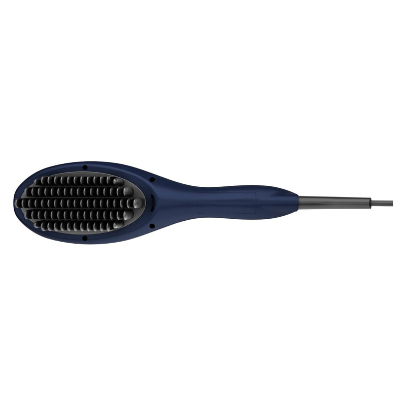 Rush Brush S3  Hair Straightening Brush, Fast Heat Up, Automatic Shut-Off - Navy Blue