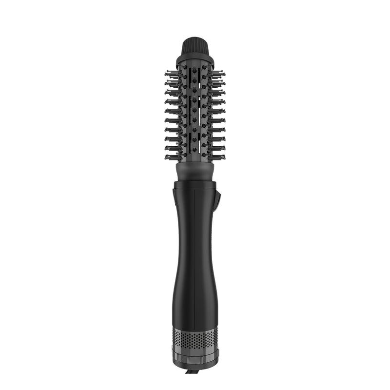 Rush Brush 4 in 1 hair styler, 4 Styling Heads For Different Hairstyles, 3 Heat/2 Speed Settings 1200 Watt - Black