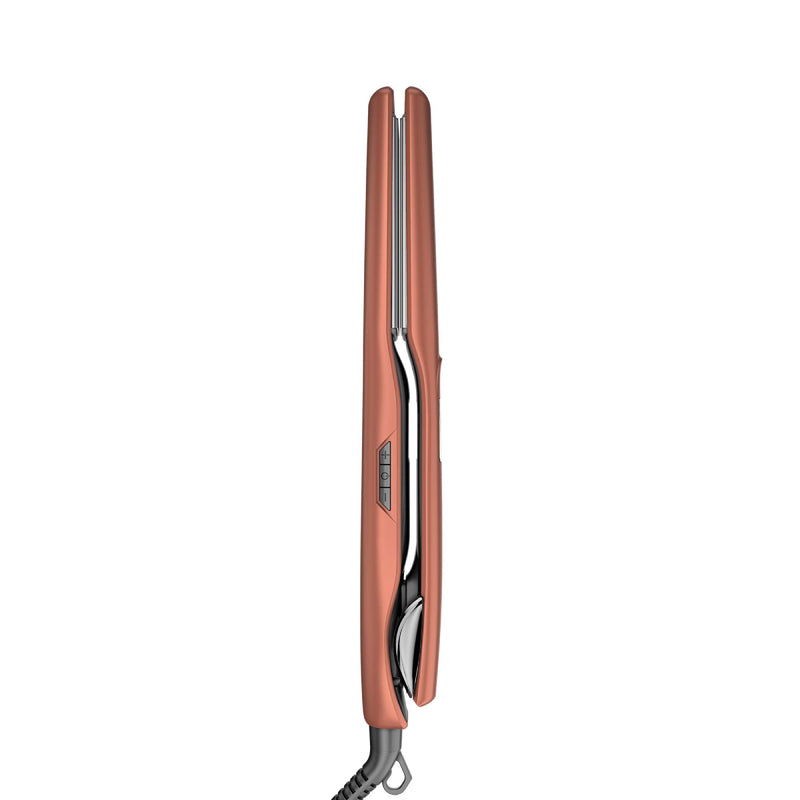 Rush Brush X2 Max Hair straightener, MCH Heater For Fast Heat Up, Automatic Shut-Off - Rose Gold