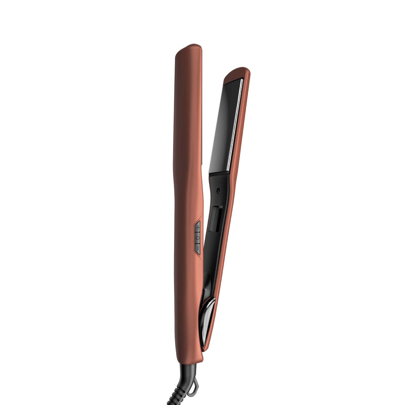 Rush Brush X2 Max Hair straightener, MCH Heater For Fast Heat Up, Automatic Shut-Off - Rose Gold