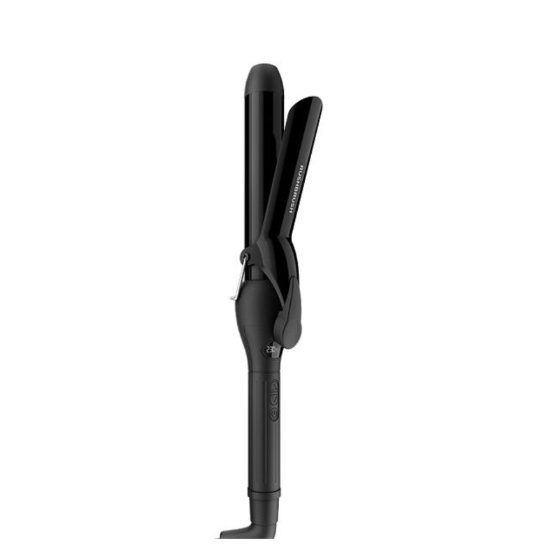 Rush Brush 5 In 1 Spin Curler Rotate The Tail, Create The Hair, PTC Heater For Fast Heat Up - Black Barrel