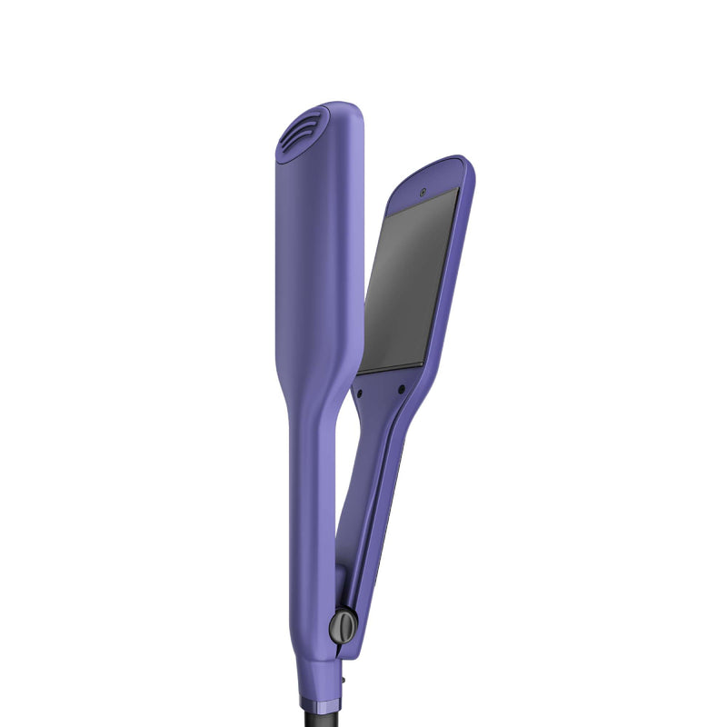 Rush Brush X1 Wide Straightener, LED screen, Auto shutdown, Safety lock - Purple