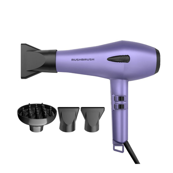 Rush Brush D3 Turbo Dryer,  3 Heat & 2 Speed - Purple