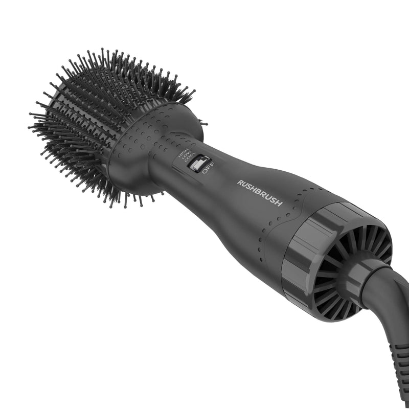 Rush Brush V2 Pro Volummizer, 3 Heat /2 Speed Settings - Black