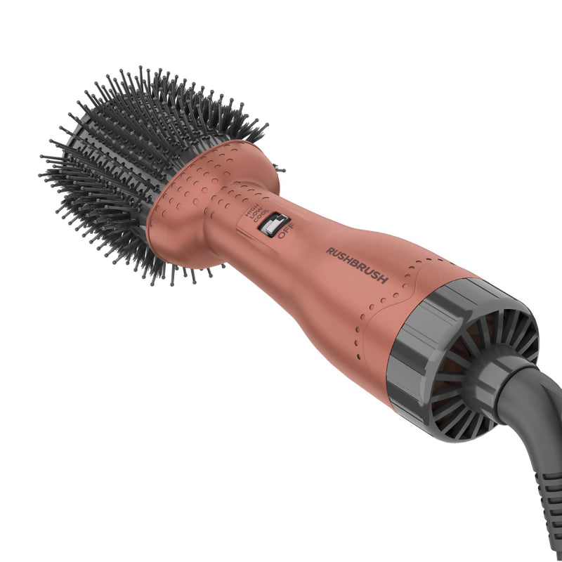 Rush Brush V2 Pro Volummizer, 3 Heat /2 Speed Settings - Rose Gold