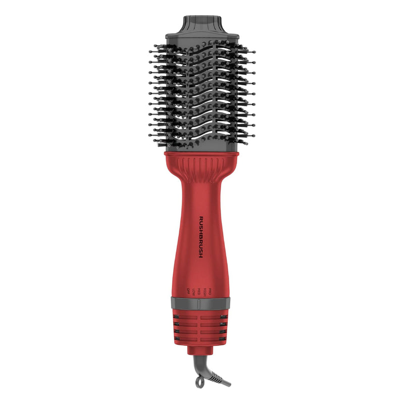 Rush Brush V3 Pro Hair Straightener, 1400W , 3 Speed settings, 4 Temperature - Red