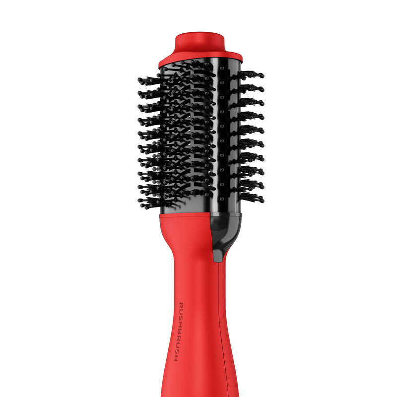 Rush Brush V2 Plus Hair Straightener, Flexible And Pliable, Curved With Volume Served, 1200W - Red