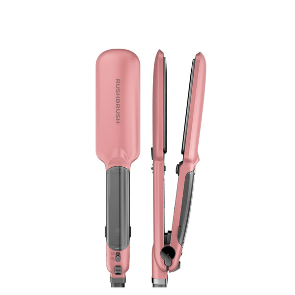 Rush Brush X6 Straightener, PTC Heater For Fast Heat Up, Automatic Shut Off  - Rose Gold