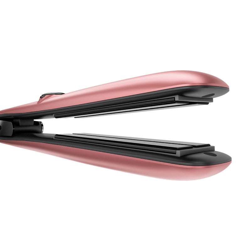 Rush Brush X6 Plus Hair Straightener, 4 MCH heaters, Automatic Shut-Off - Rose Gold