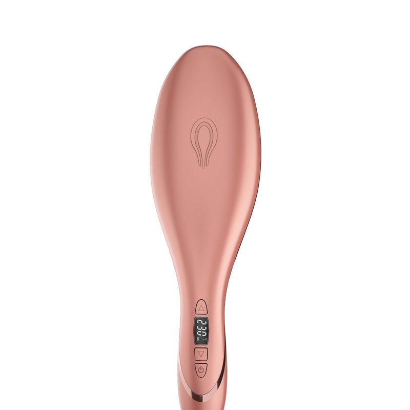 Rush Brush S3  Hair Straightening Brush, Fast Heat Up, Automatic Shut-Off - Rose Gold