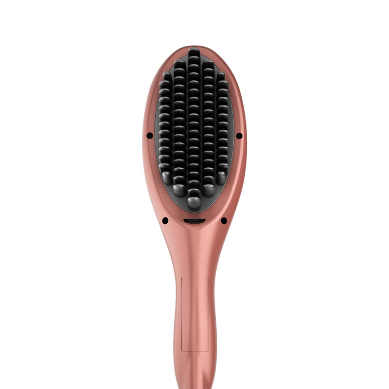 Rush Brush S3  Hair Straightening Brush, Fast Heat Up, Automatic Shut-Off - Rose Gold