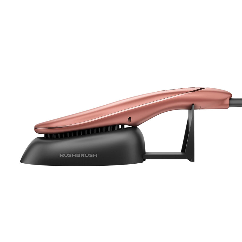 Rush Brush S3  Hair Straightening Brush, Fast Heat Up, Automatic Shut-Off - Rose Gold