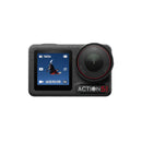 مجموعة كاميرا DJI Osmo Action 5 Pro Adventure ذات الشاشات اللمسية OLED عالية السطوع المزدوجة - أسود 