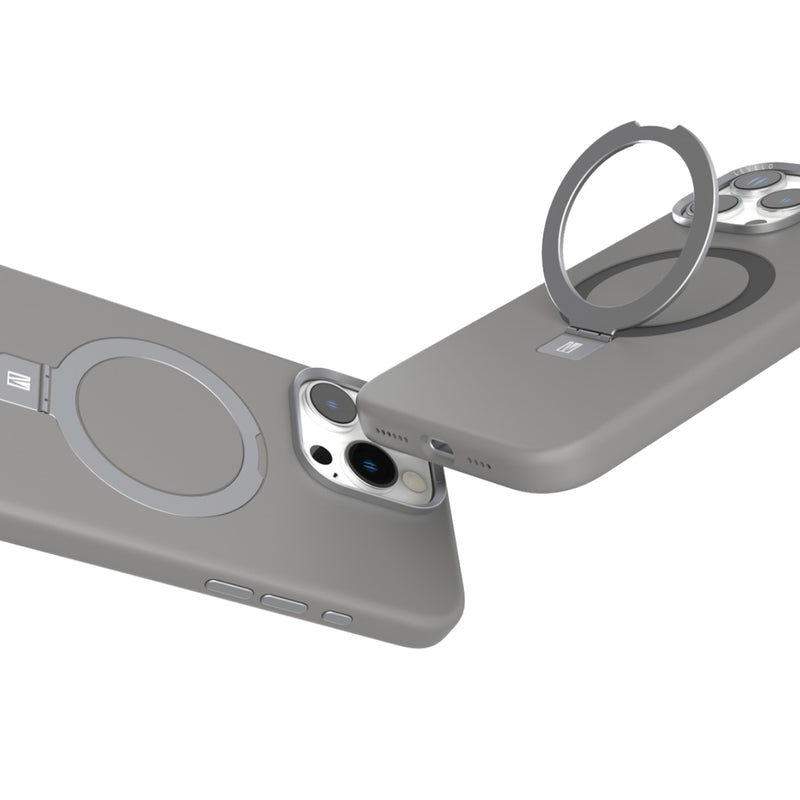 Levelo Iris Pro Magsafe Liquide Silicone Case for iPhone 16 Pro Max - Grey