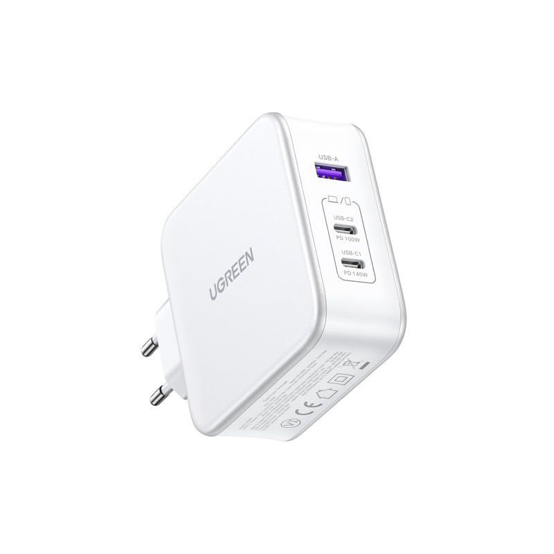 Ugreen Nexode 3-Port PD Gan Fast Charger 140w - CD289 - White