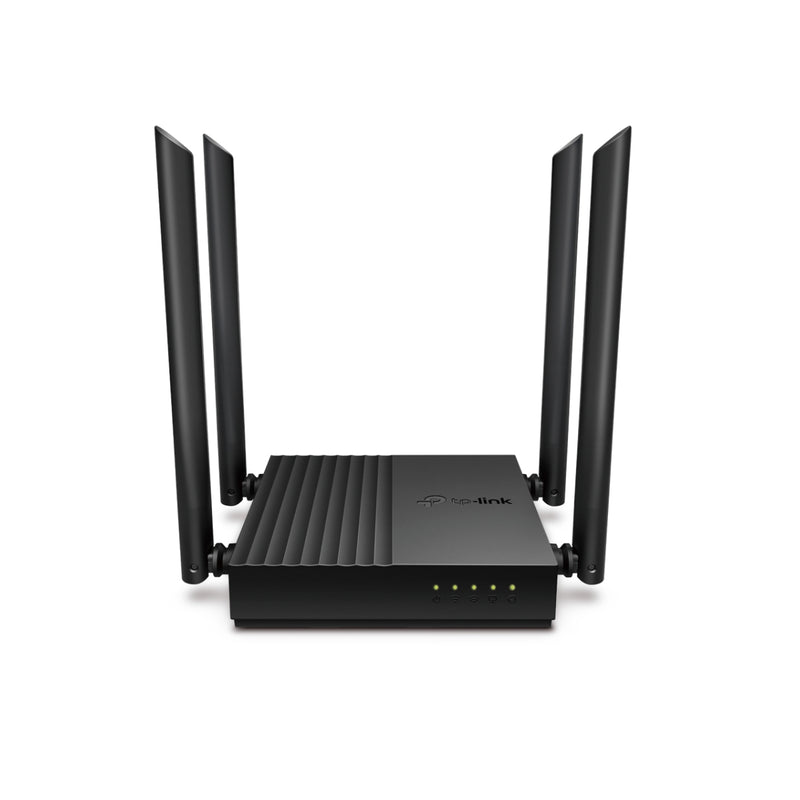 TP-LINK AC1200 WI-Fi 4G Router, Highly efficient wireless connection - C64 - Black