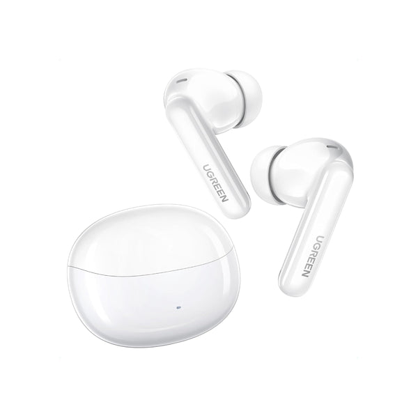 Ugreen HiTune T3 Pro Earbuds, Active Noise Cancellation, 7 hours playtime, 24 hours with charging  - White