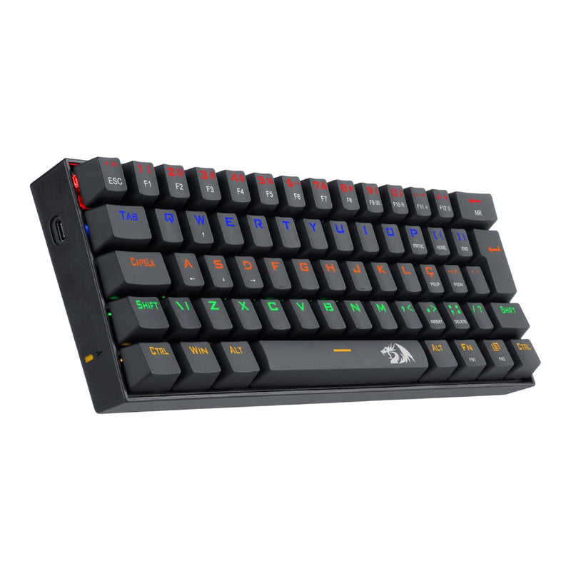 Redragon K606R Lakshmi Gaming Keyboard Blue Switch - Black