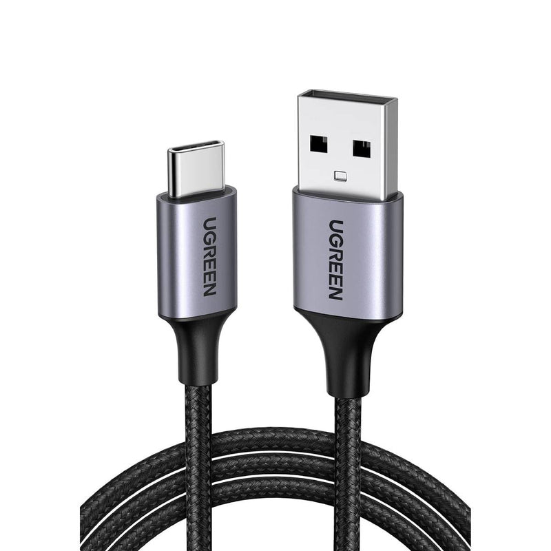 UGREEN USB to USB C Cable, USB A 2.0 to Type C Cable 1m  Fast Charging Braided - Black