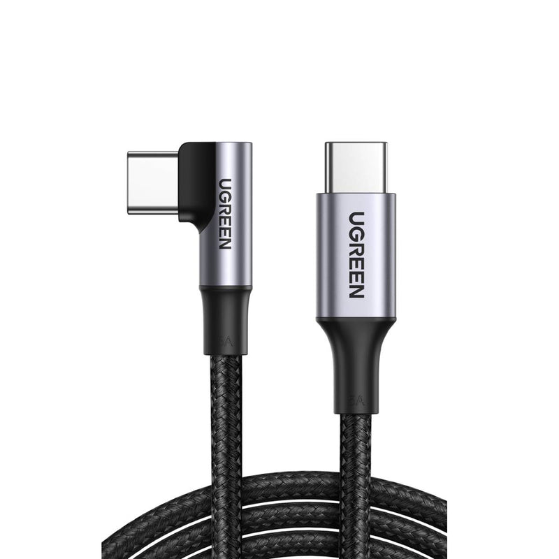 UGREEN USB C to USB C Cable Right Angle 100W  PD Fast Charger Type C, 3m - Black