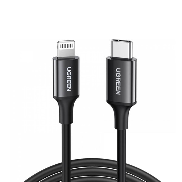 UGREEN 60751 USB-C to Lightning 60W PD Fast Charging Cable 1m -Black