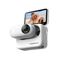 كاميرا Insta360 GO 3S، سعة 64 جيجابايت، بدقة 4K، صغيرة وخفيفة الوزن، متينة ومقاومة للماء - أبيض قطبي