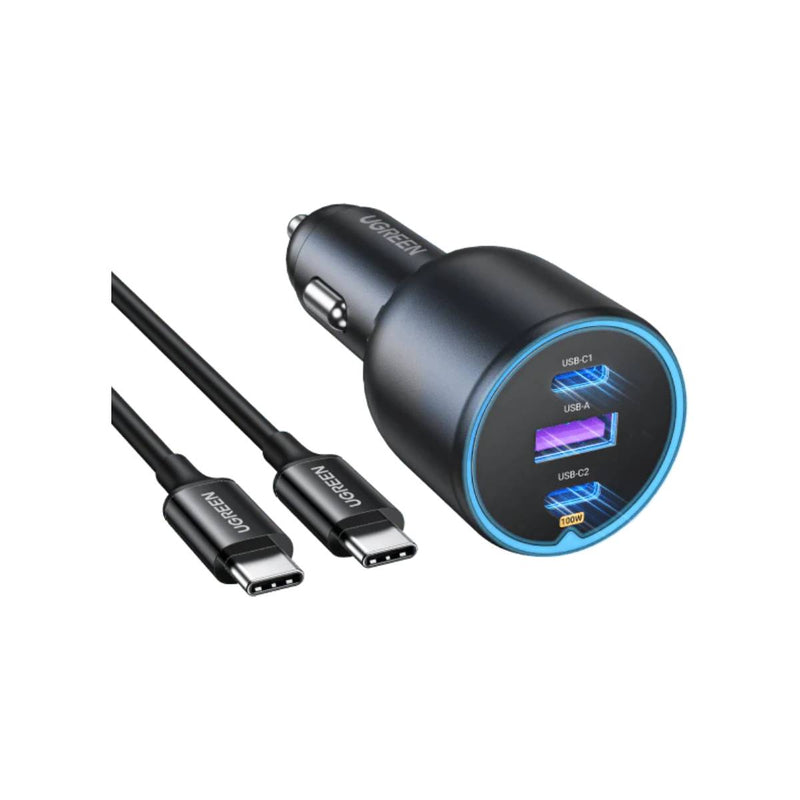 Ugreen 3-Port Fast Car Charger 130w - 35025 - Black