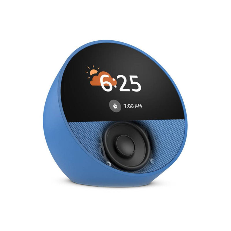 Amazon Echo Spot Smart Alarm Clock 2024 Edition, Add Alexa to Your Nightstand - Blue