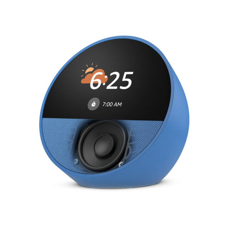 Amazon Echo Spot Smart Alarm Clock 2024 Edition, Add Alexa to Your Nightstand - Blue