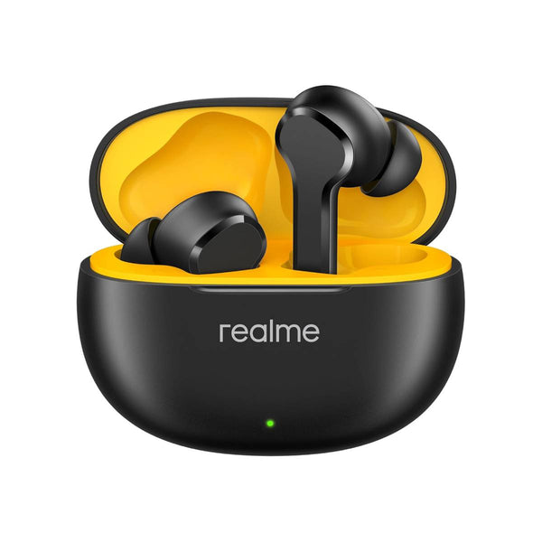 Realme Buds T110 TWS Earbuds with AI Noise Cancellation,IPX5 Water Resistant,38 Hours Playback - Black