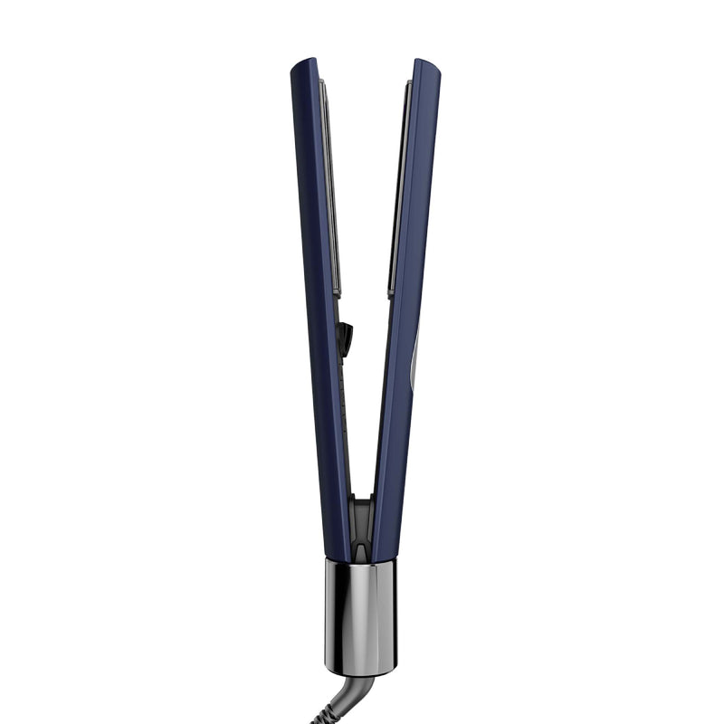 Rush Brush Hair Straightener & Curler, Ceramic Plates, Negative ion technology, 230℃, - Navy Blue