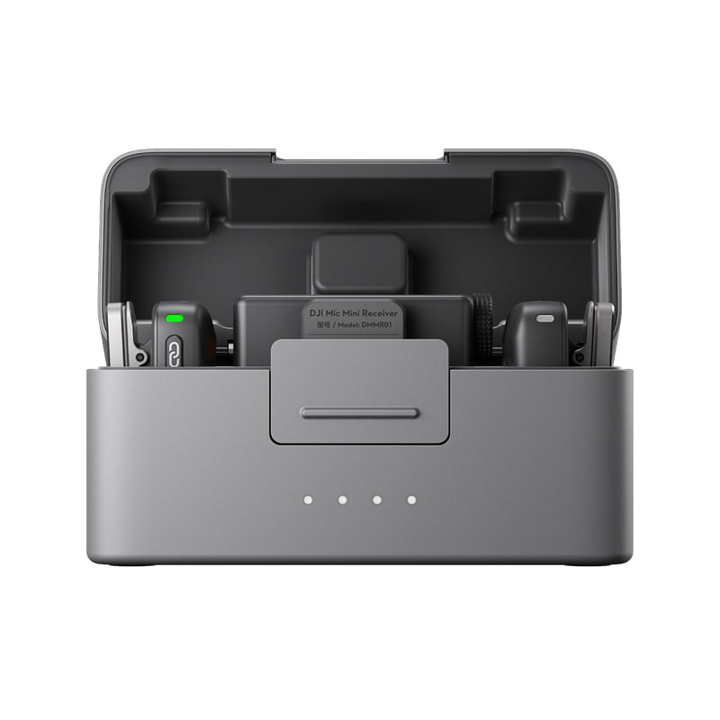 DJI Mic Mini (2 TX + 1 RX + Charging Case) Clear Audio Capture, Easy to carry and use, Long Battery Life - Black