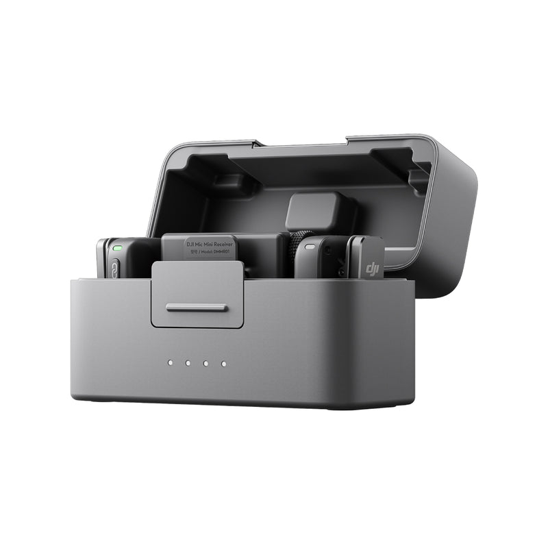 DJI Mic Mini (2 TX + 1 RX + Charging Case) Clear Audio Capture, Easy to carry and use, Long Battery Life - Black