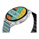 كيسليكت ك ار برو لتد الذكية للاتصال ساعة  ، شاشة اموليد ملونة عالية الدقة مقاس 1.43 بوصة، اتصال بلوتوث، مقاومة للماء (حزام مزدوج) - فضي