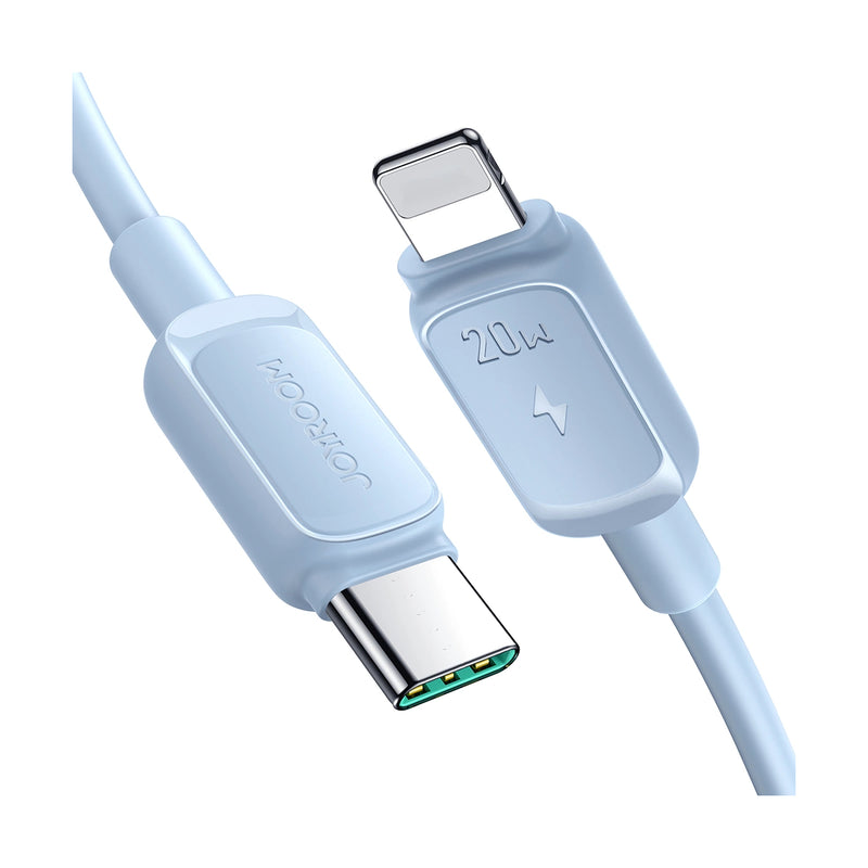 Joyroom Type-C To Lightning Cable 1.2m, 20W,  Fast Charging Data Cable - S-CL020A14 - Blue