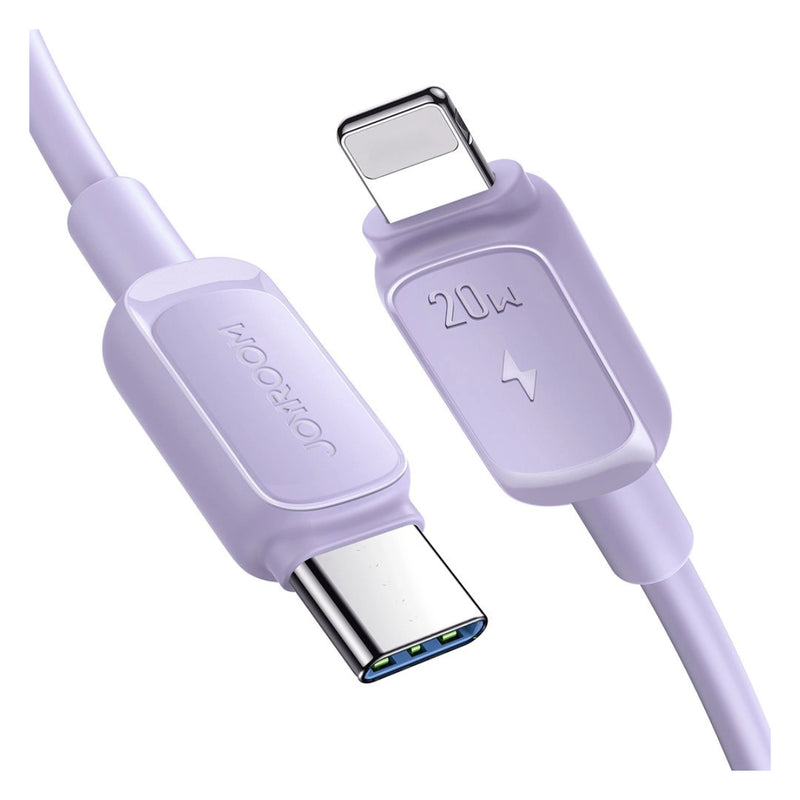 Joyroom Type-C To Lightning Cable 1.2m, 20W,  Fast Charging Data Cable - S-CL020A14 - Purple