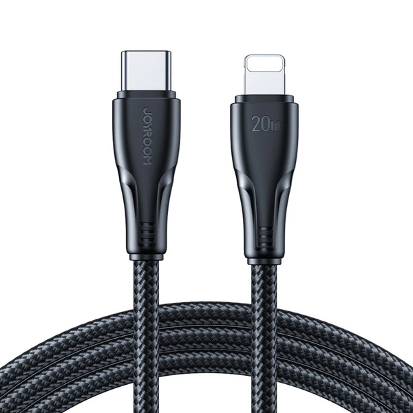 Joyroom USB-C to Lightning 20W Surpass Series cable for fast charging and data transfer 1.2m - S-CL020A11 - Black