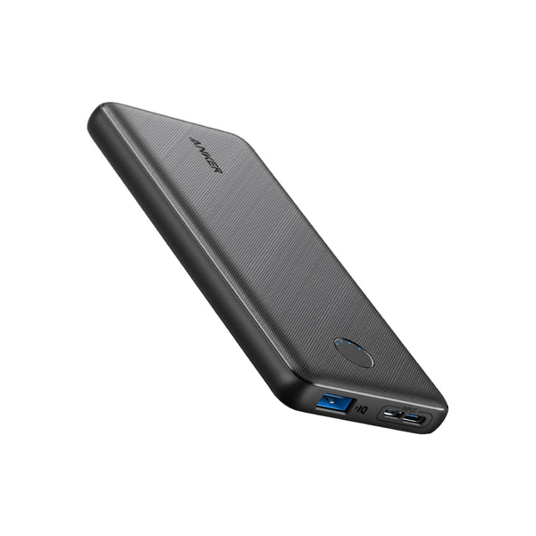 Anker Power Bank Slim 10,000mAH, 15W, Multi Protect safety, Temperature control - A1229H15 - Black