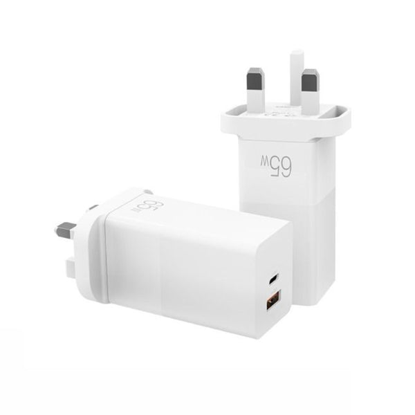 Recci Fast Charging Travel Adapter Super-Si  65W - RC25 - White