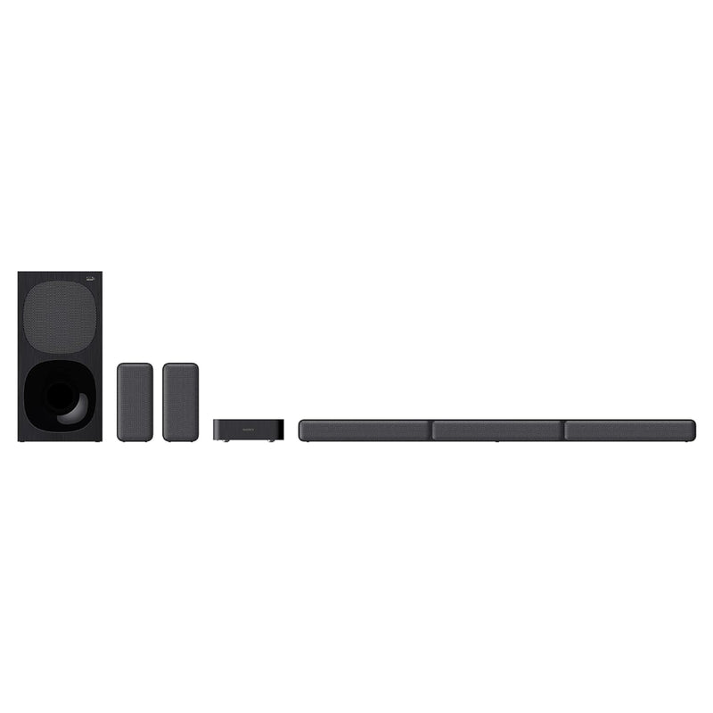 Sony Soundbar 5.1CH Real Surround 600 Watt Soundbar with Wireless Rear Speakers Bluetooth Dolby Digital HDMI ARC Optical Input - HT-S40R  - Black