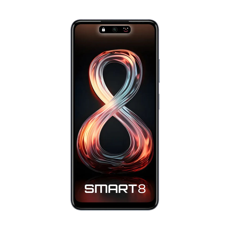 Infinix Smart 8 Dual SIM Mobile , 64GB Memory, 4GB RAM, 4G LTE - X6525D - Timber Black