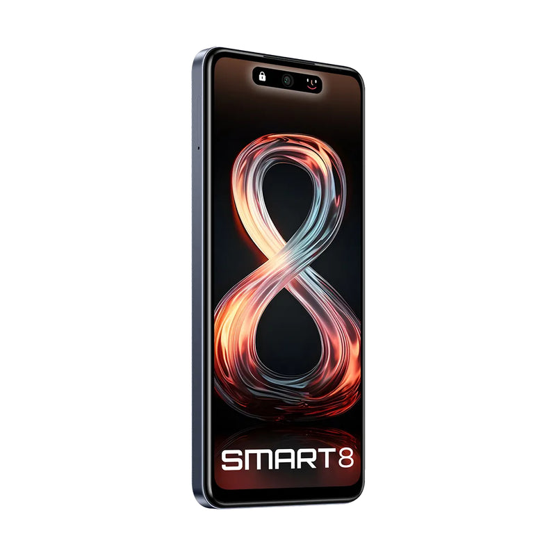 Infinix Smart 8 Dual SIM Mobile , 64GB Memory, 4GB RAM, 4G LTE - X6525D - Timber Black