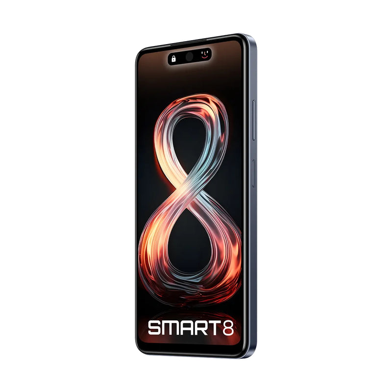 Infinix Smart 8 Dual SIM Mobile , 64GB Memory, 4GB RAM, 4G LTE - X6525D - Timber Black