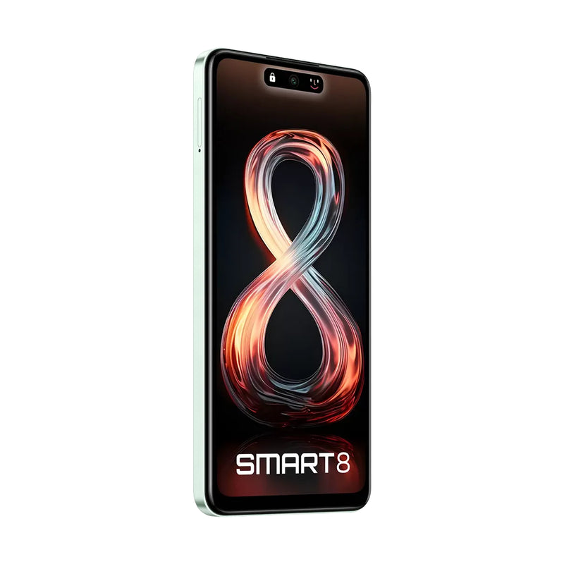 Infinix Smart 8 Dual SIM Mobile , 64GB Memory, 4GB RAM, 4G LTE - X6525D - Crystal Green