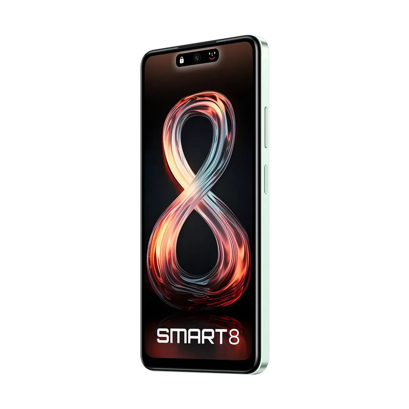 Infinix Smart 8 Dual SIM Mobile , 64GB Memory, 4GB RAM, 4G LTE - X6525D - Crystal Green