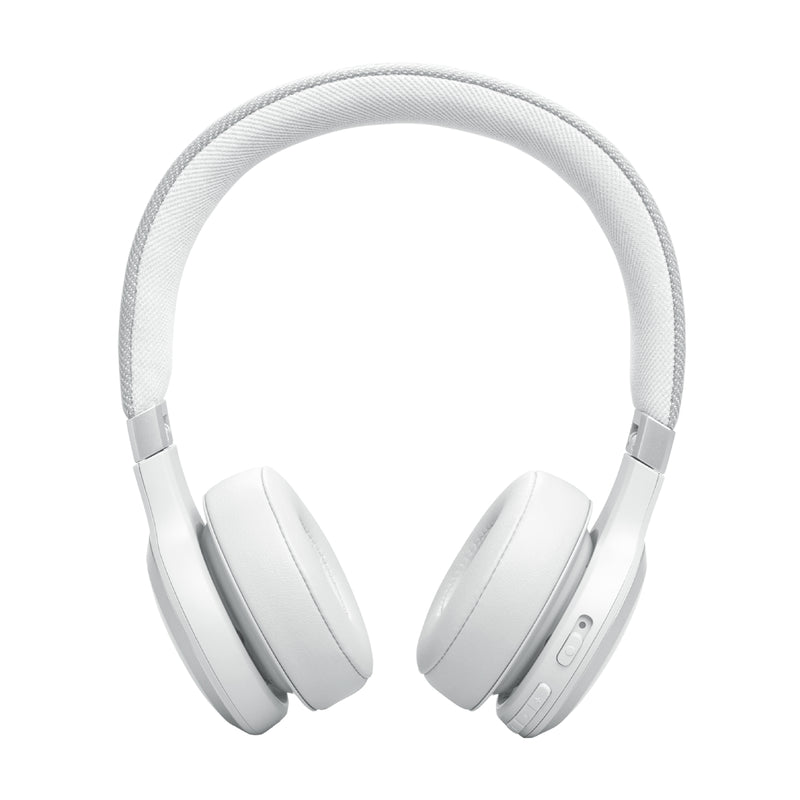 JBL Live 670NC Wireless On-Ear Headphones With True Adaptive Noise Cancelling - White